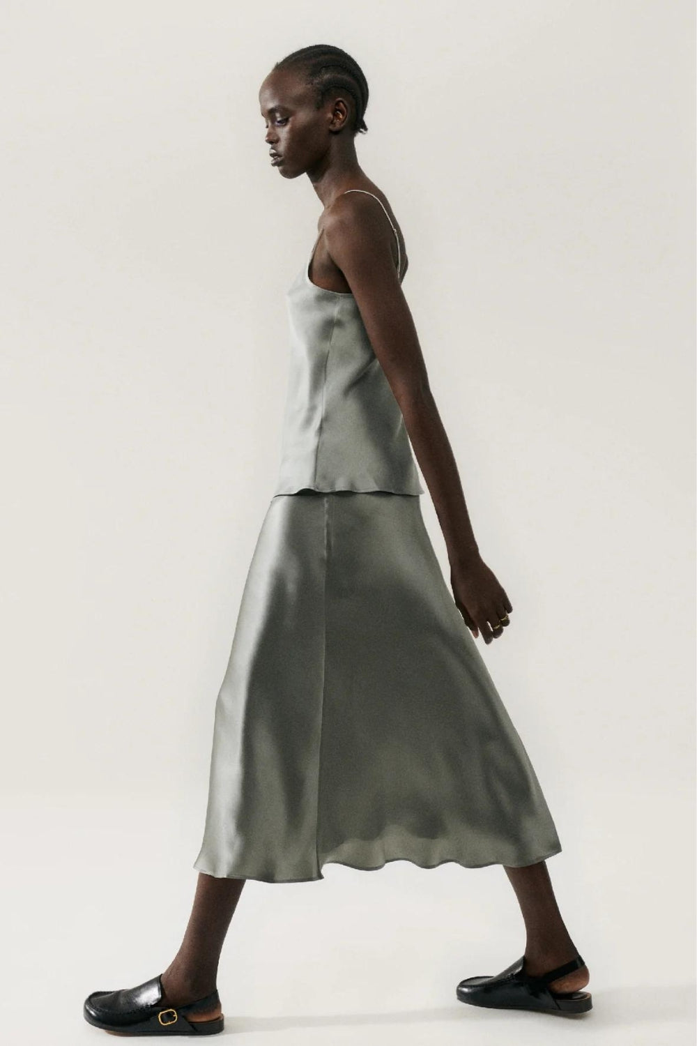 Skirt Shop Mid Length Satin Skirts 40k Satin Fall Skirts 40k Mid