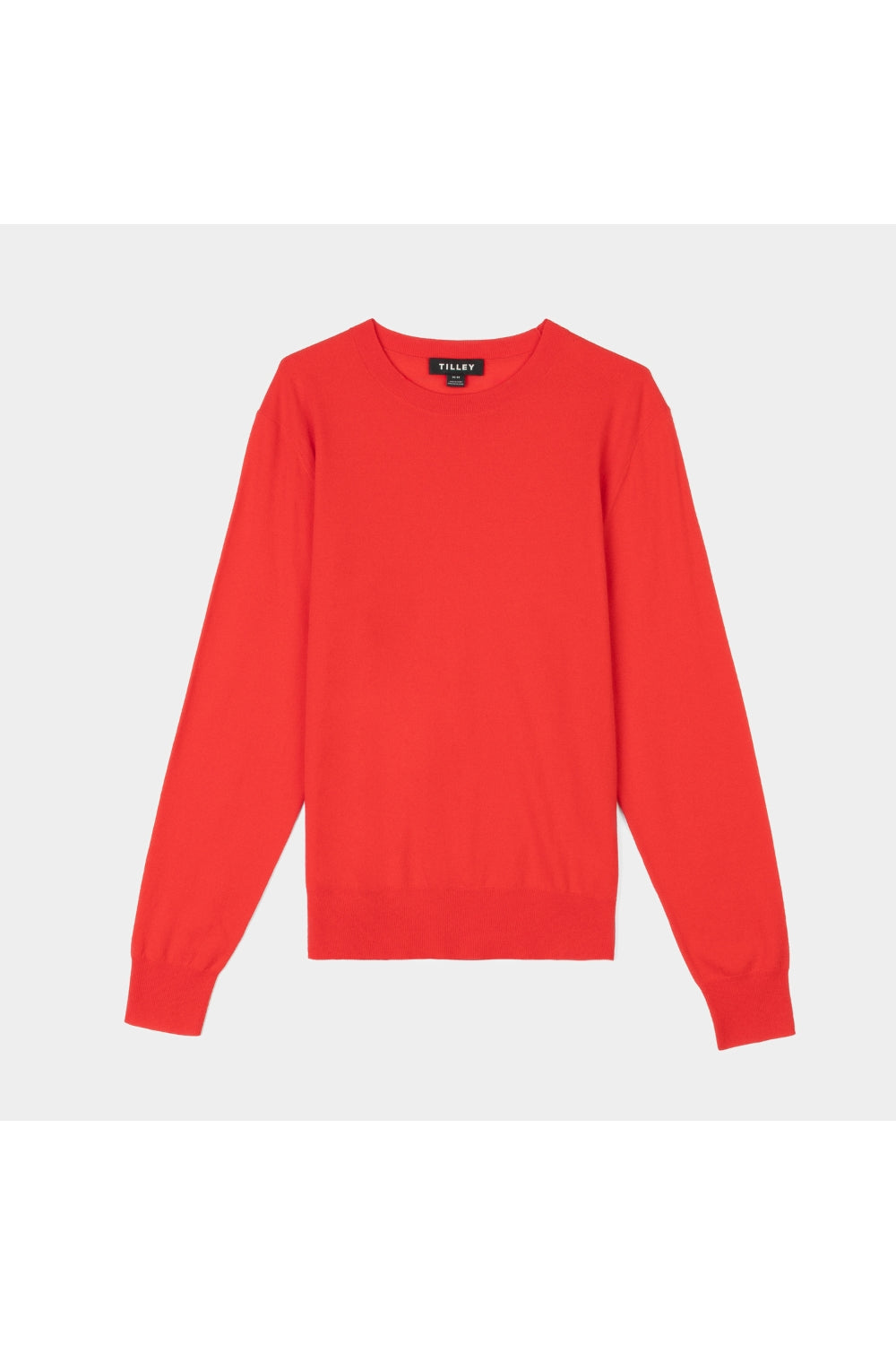 Stretch Merino Crew - Red