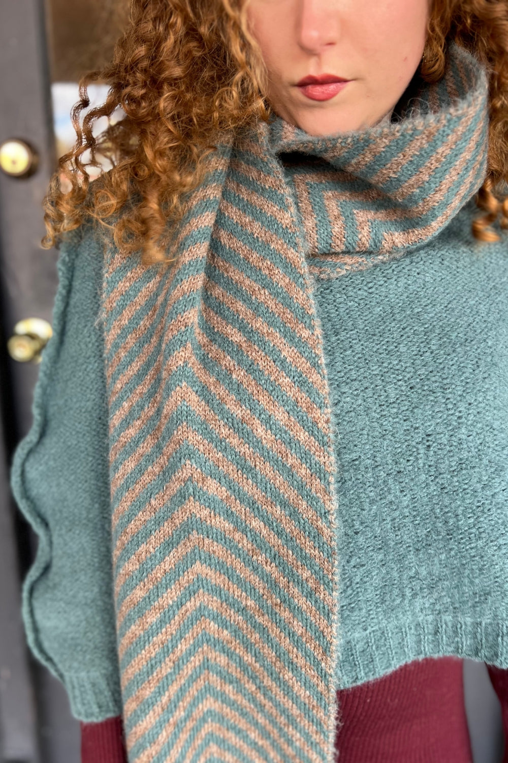 Alpaca Capelet - Duck Egg Green
