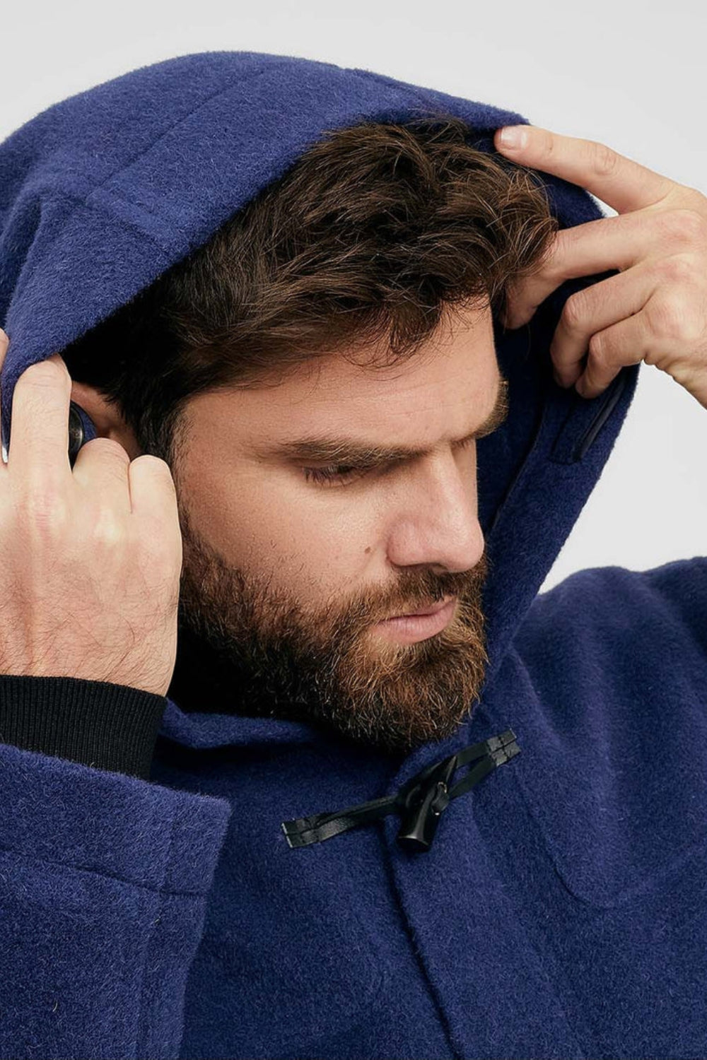 Writer Coat - Alpaca & Wool - Navy Blue