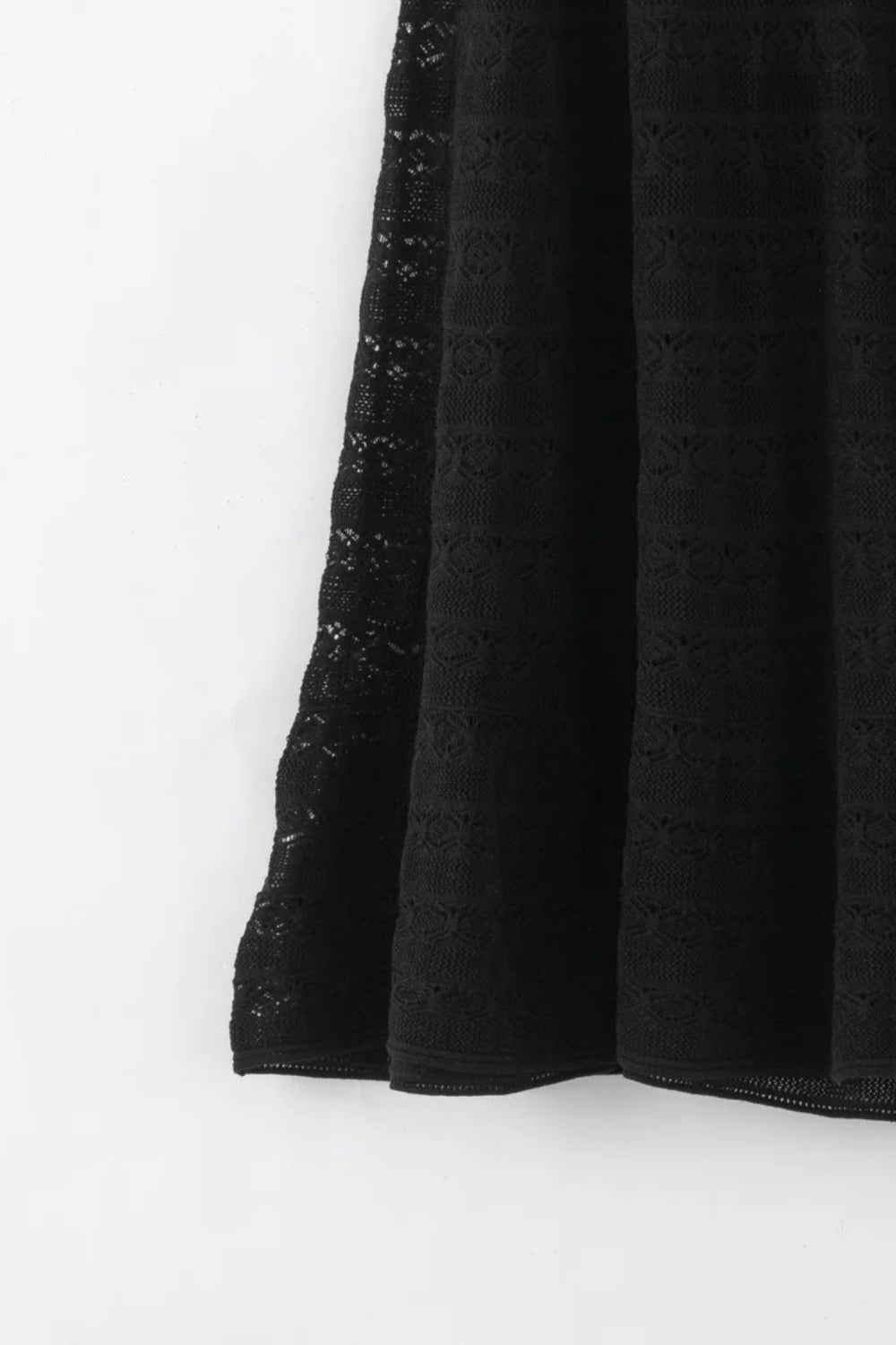 Flared Lace Skirt  - Black Star
