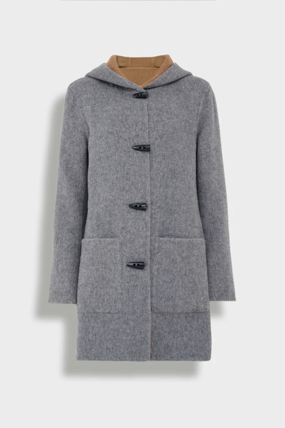 Alaia Reversible Duffle Coat - Bentley/Camel