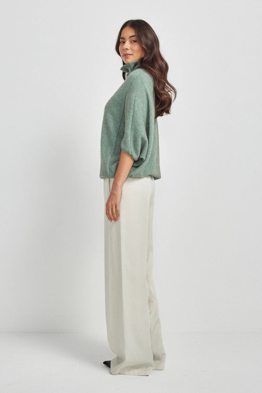 Air Cape Sweater - Eggshell