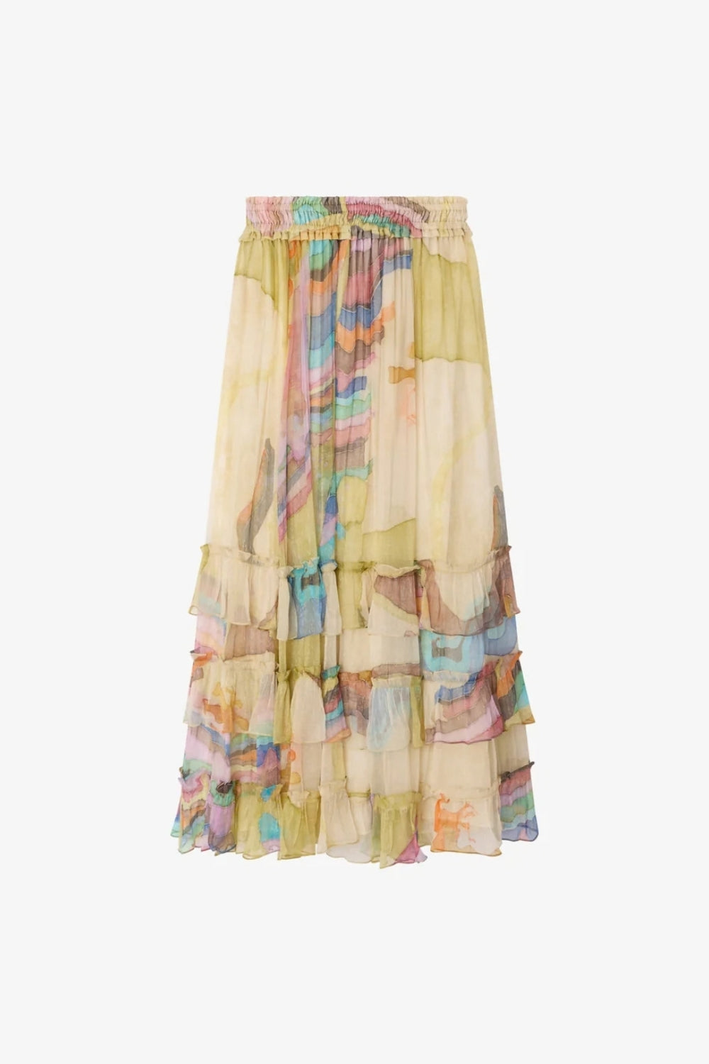 Mora Skirt 'Much More Joy' - Yellow Multi Colour