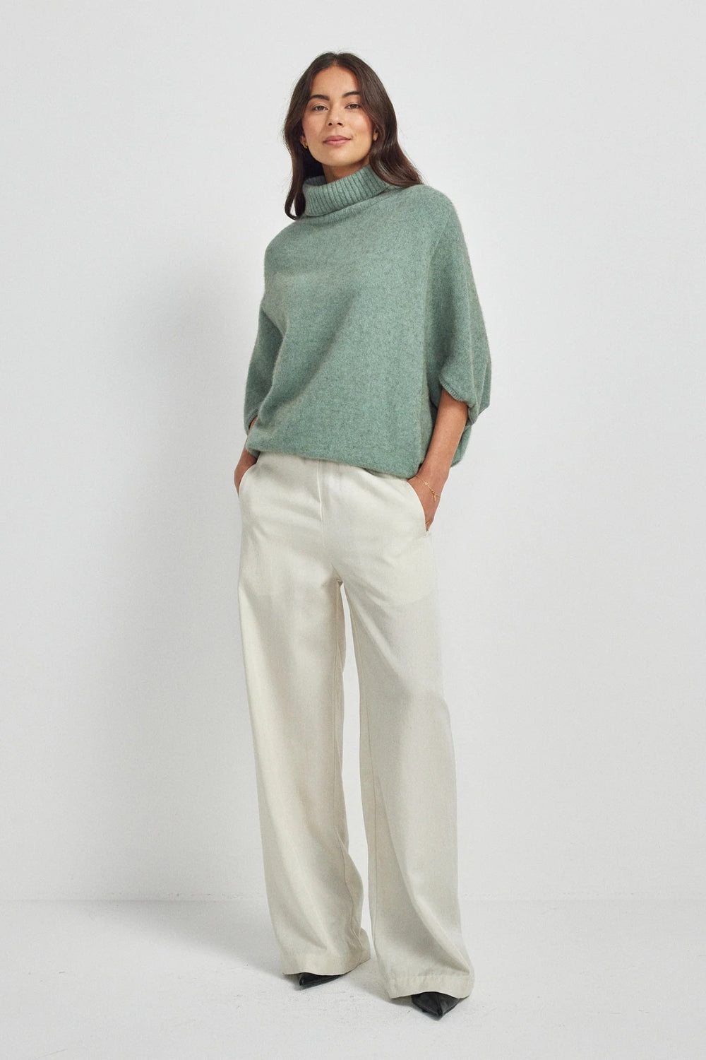 Air Cape Sweater - Eggshell