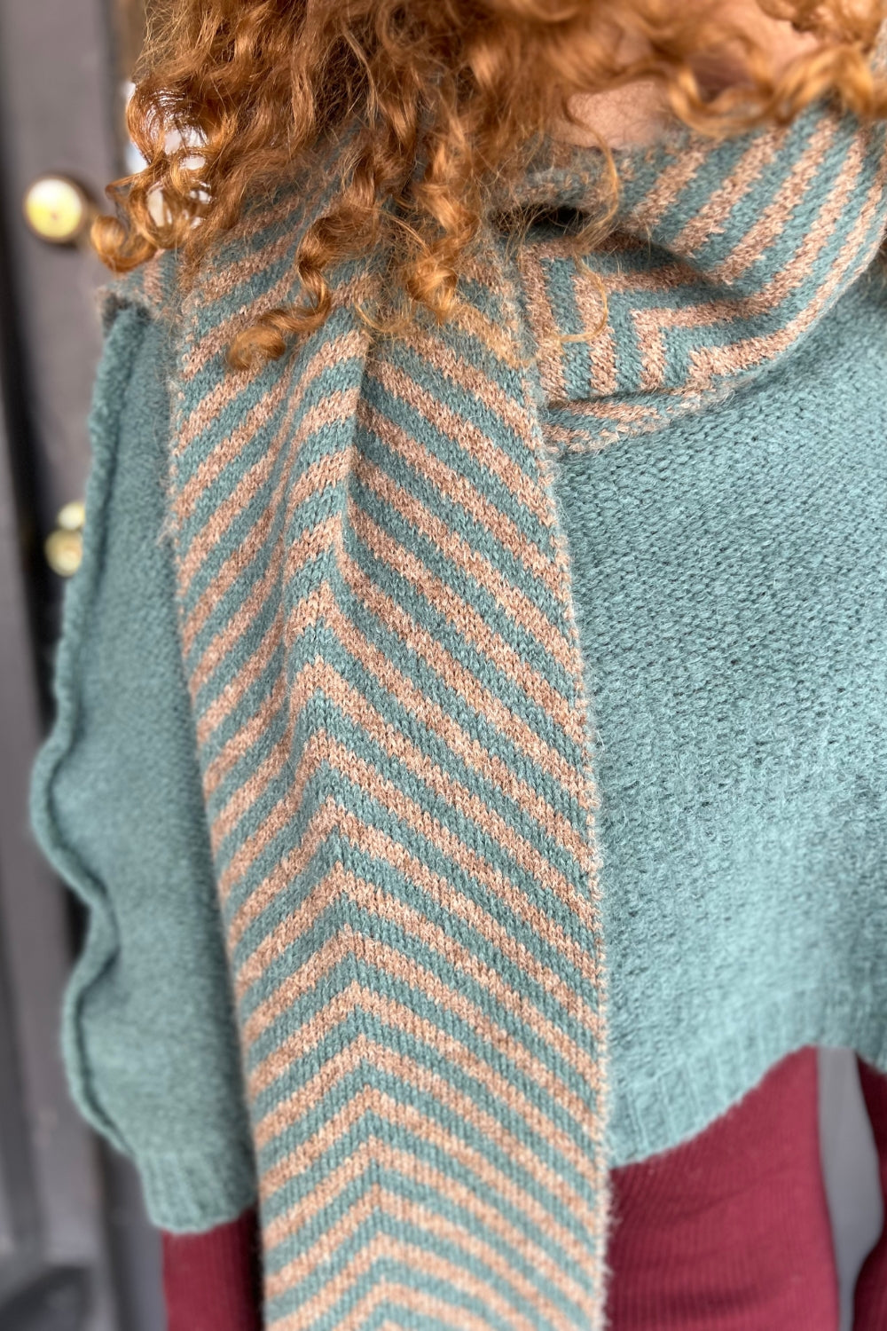 Alpaca Capelet - Duck Egg Green
