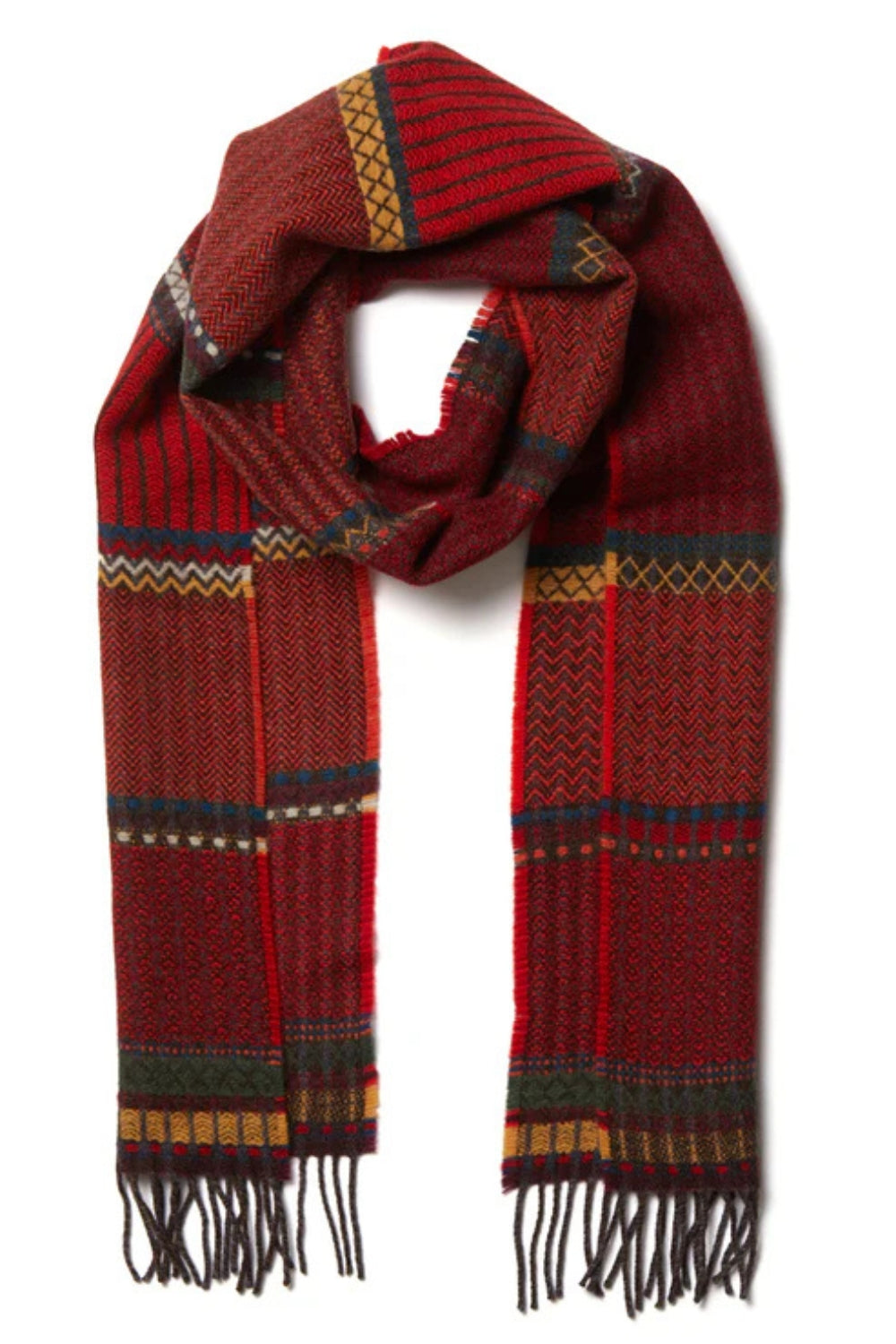 Cassia Scarf - Crimson