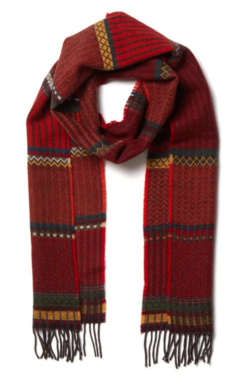 Cassia Scarf - Crimson