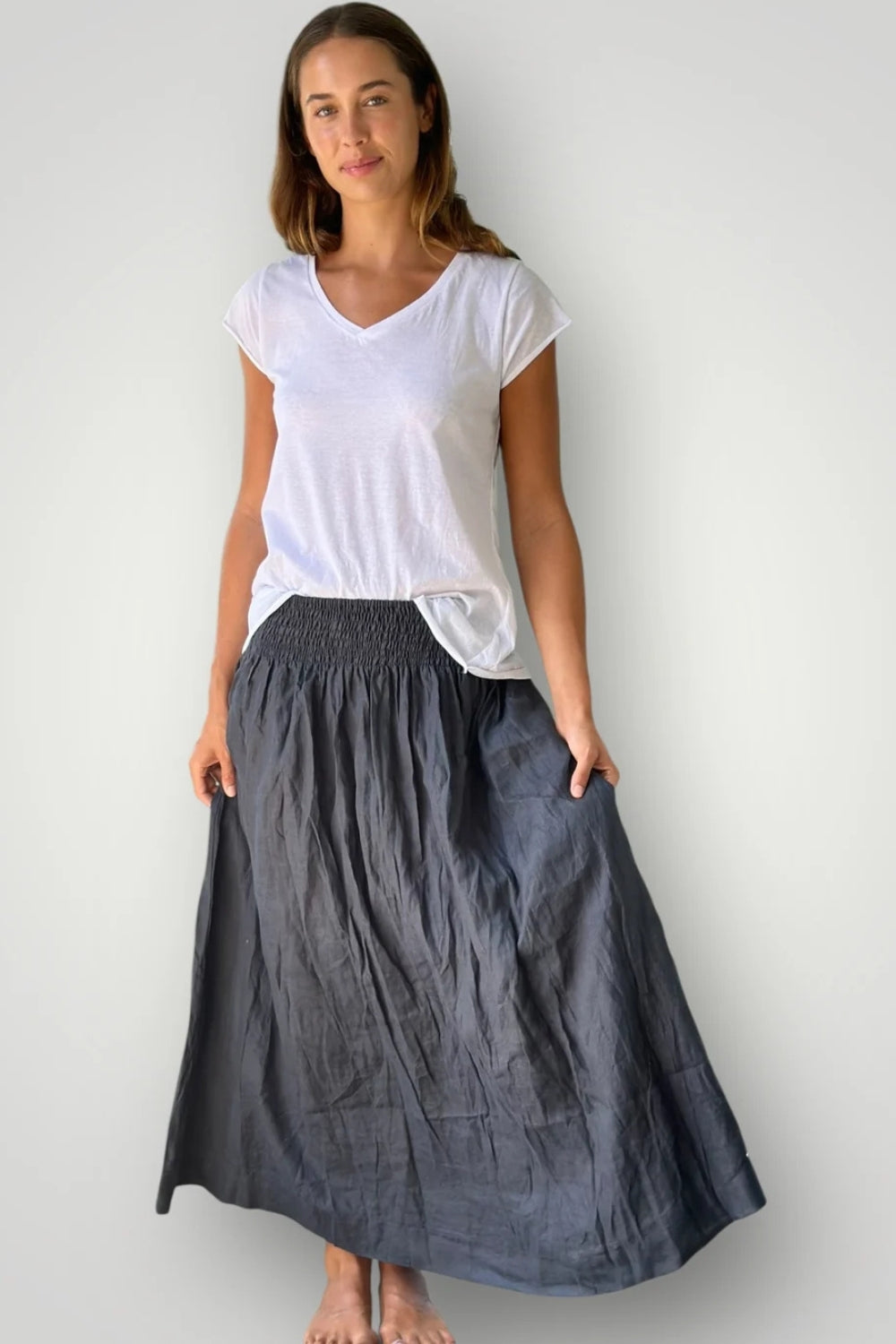 Lulu Linen Skirt - Multiple Colours