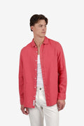 Pure Linen Shirt - Coral