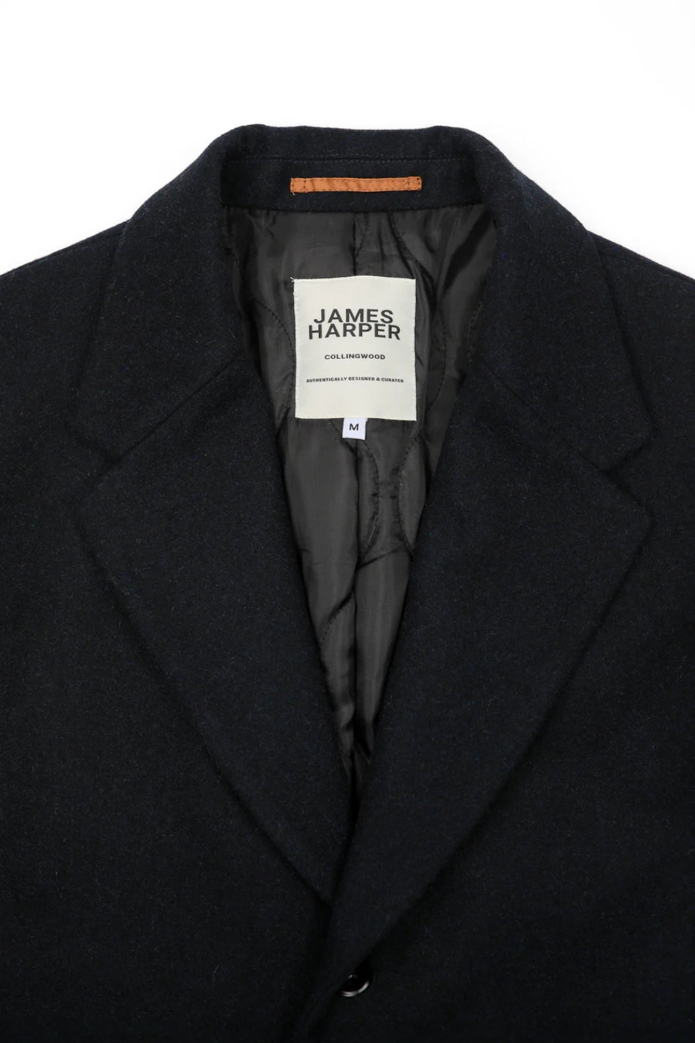 Padded Wool Coat - Midnight