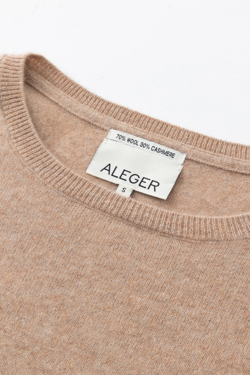 Cashmere Hi-Lo Slouch Crew - Toffee