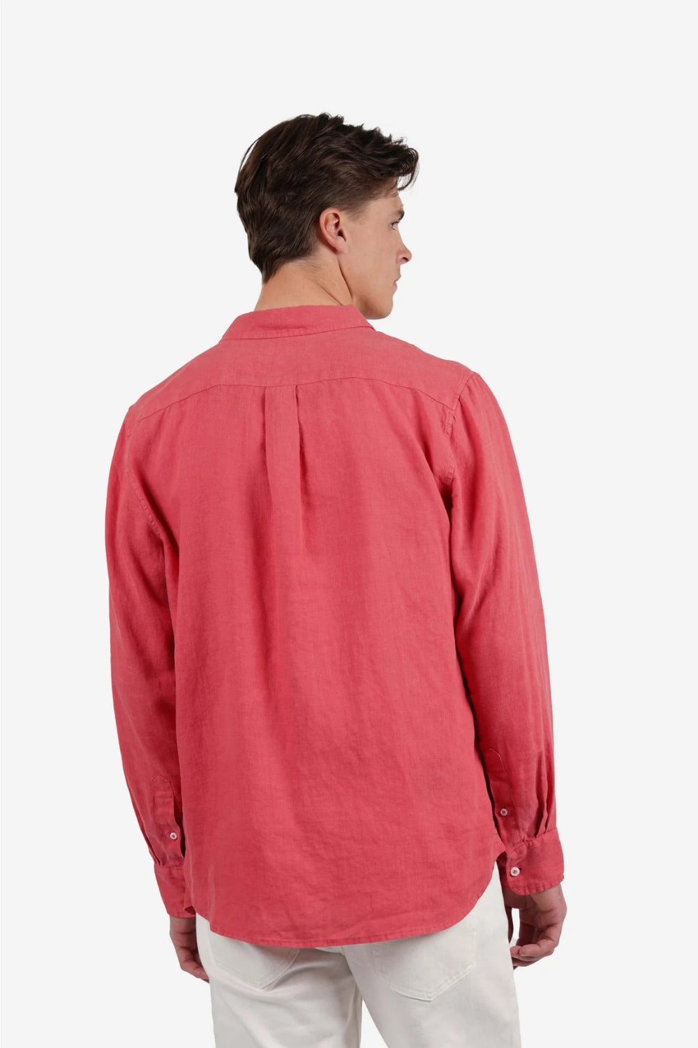 Pure Linen Shirt - Coral