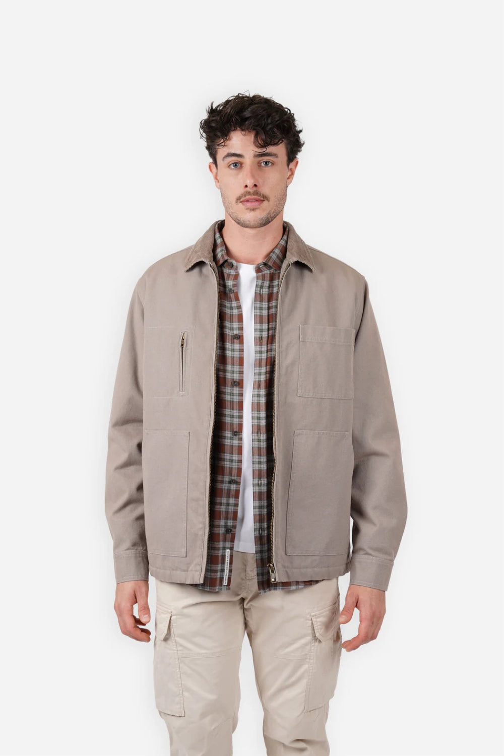 Canvas Barn Jacket - Taupe