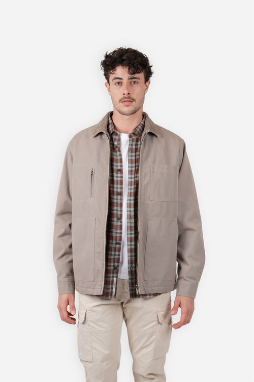 Canvas Barn Jacket - Taupe