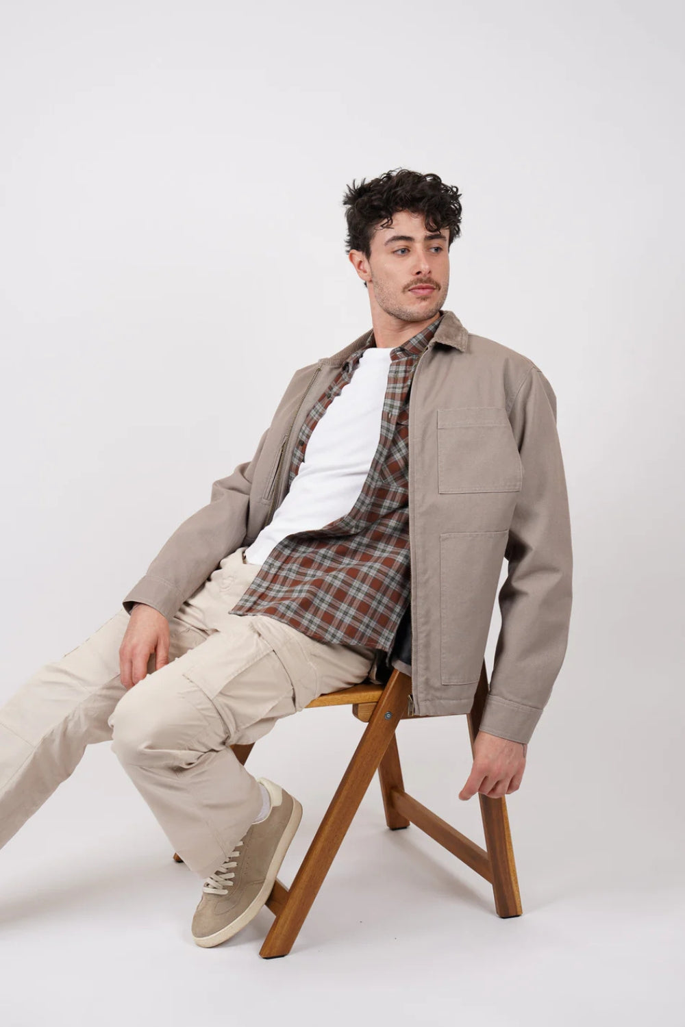 Canvas Barn Jacket - Taupe
