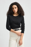 Crew Merino Tee - Black