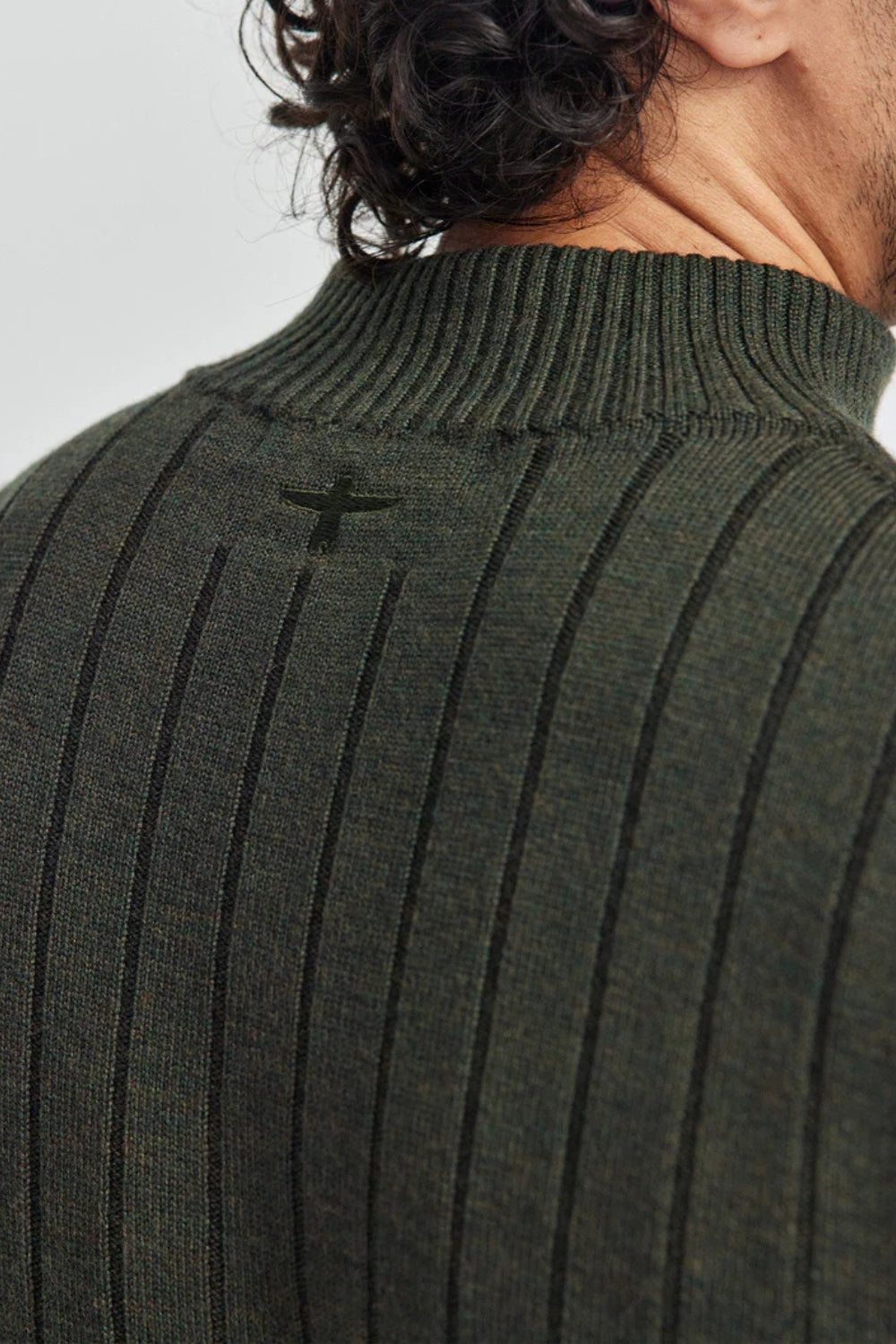 Finn Merino Zip Sweater - Forest