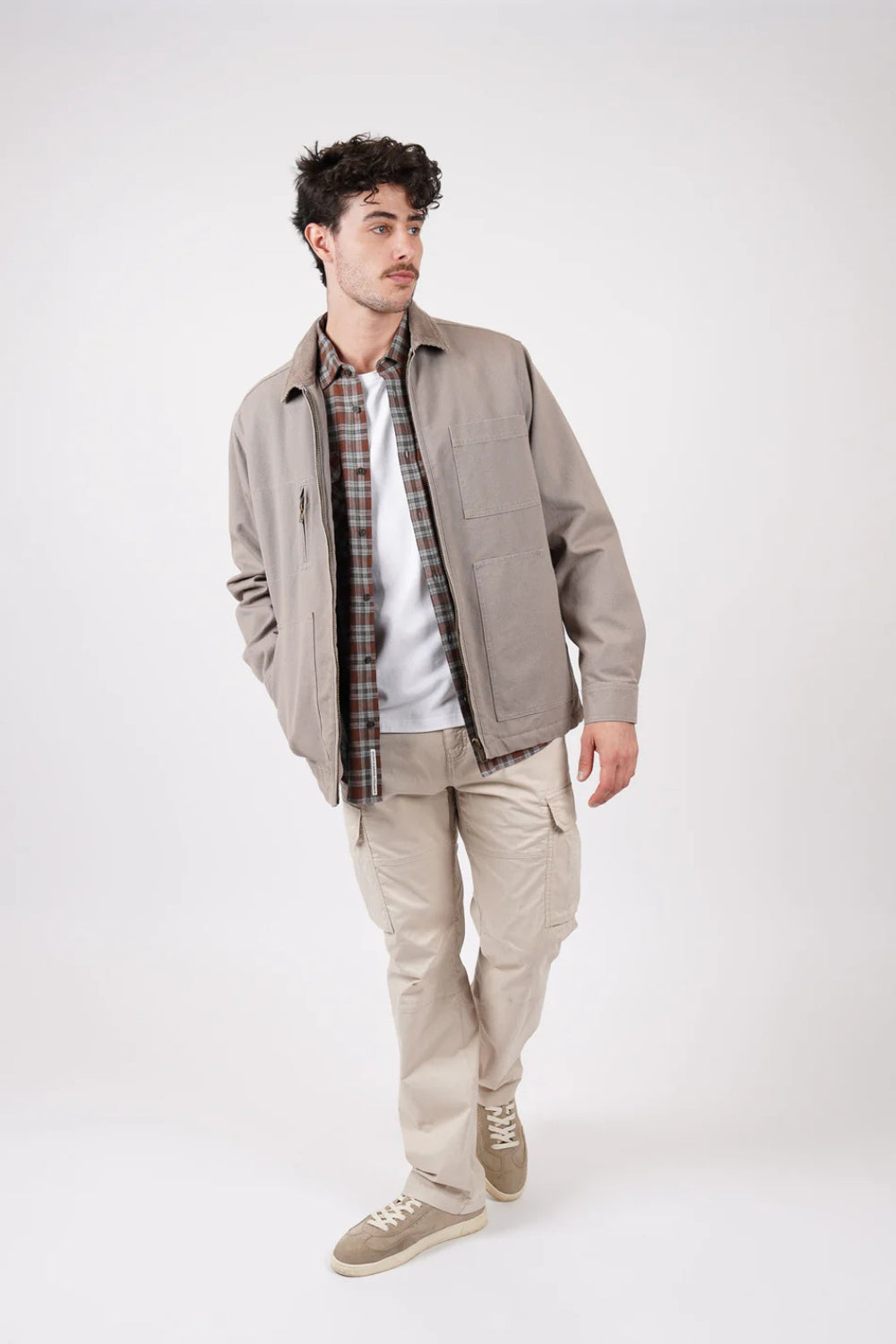 Canvas Barn Jacket - Taupe