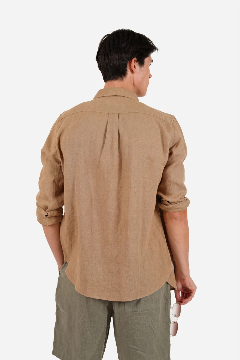 Pure Linen Shirt - Cinnamon