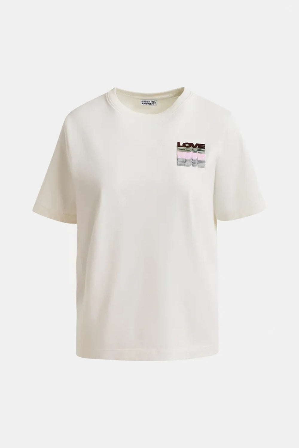 Love T-Shirt w Sequin - Off White