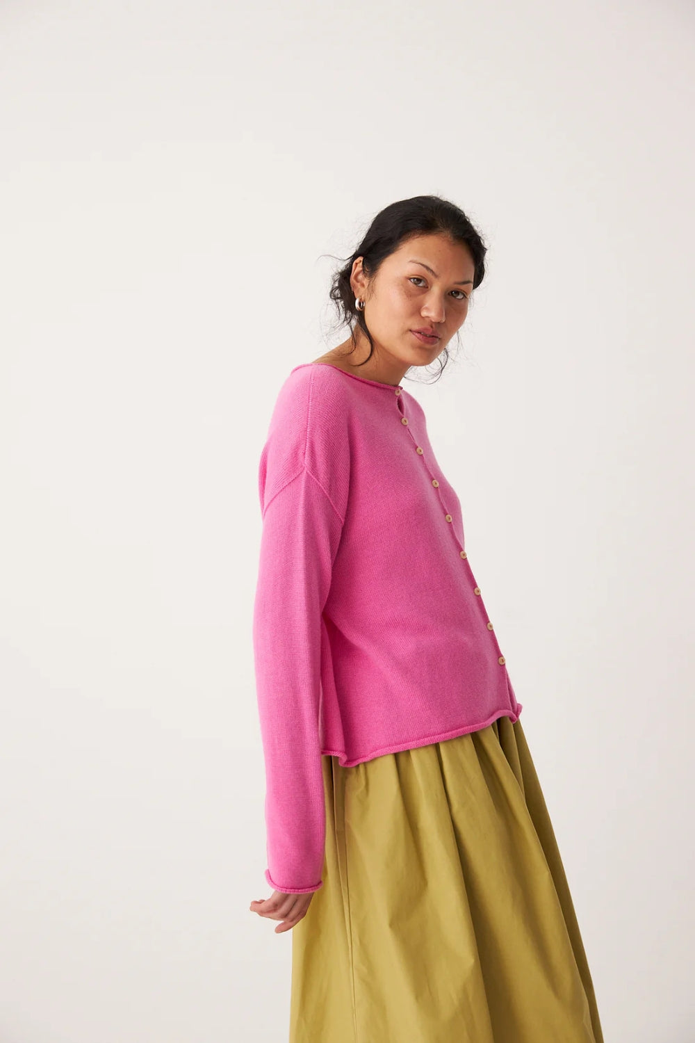 Dolls Cardigan - Rose Pink