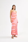 Laurette Fluid Camisole Dress - Flamingo Combo