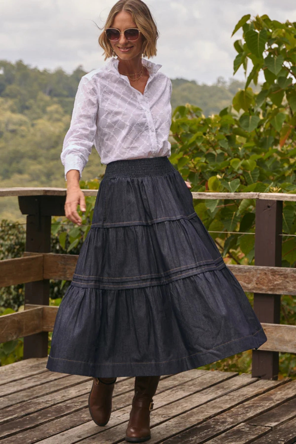 Saffron Denim Skirt