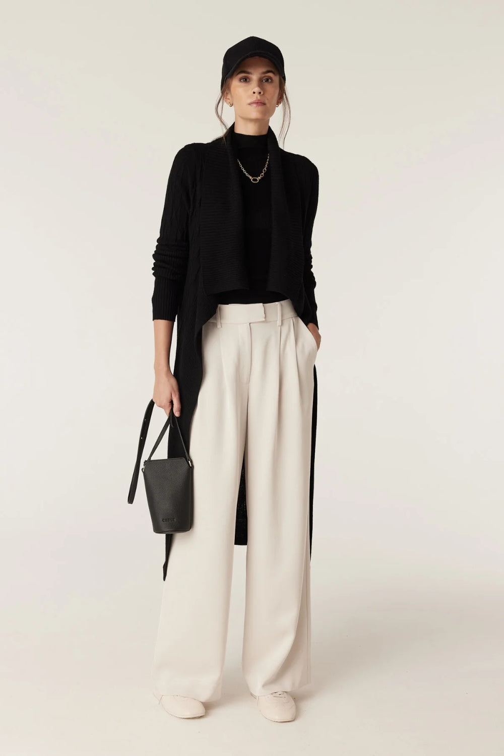 The Beaumont Merino Wool Cardigan - Black