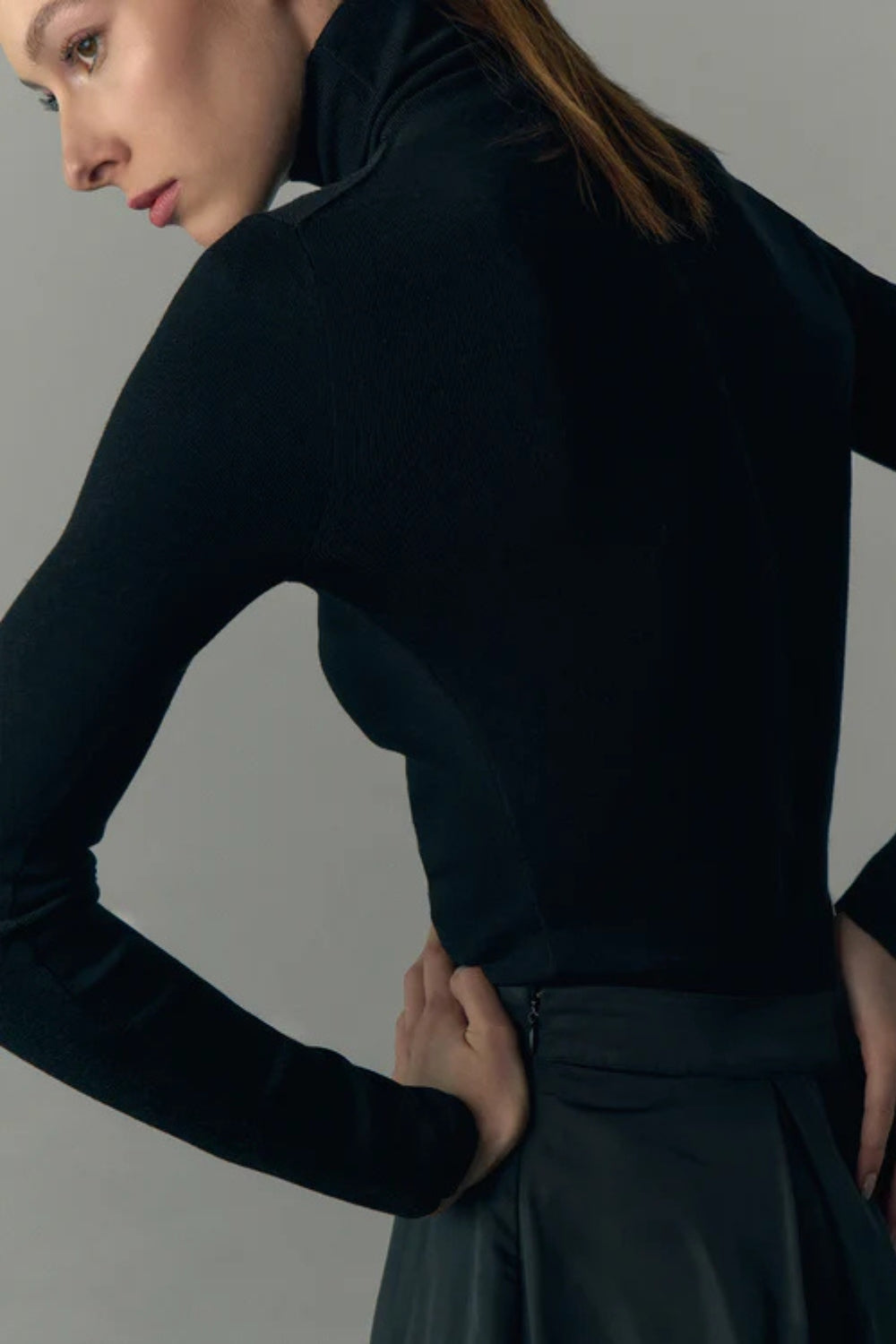 Agata Merino Wool Turtleneck - Noir