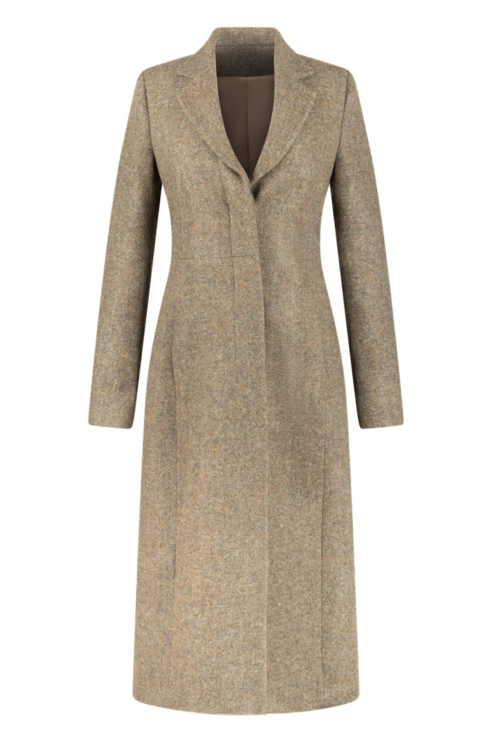 Virginia Coat - Shetland Donegal Tweed - Moss