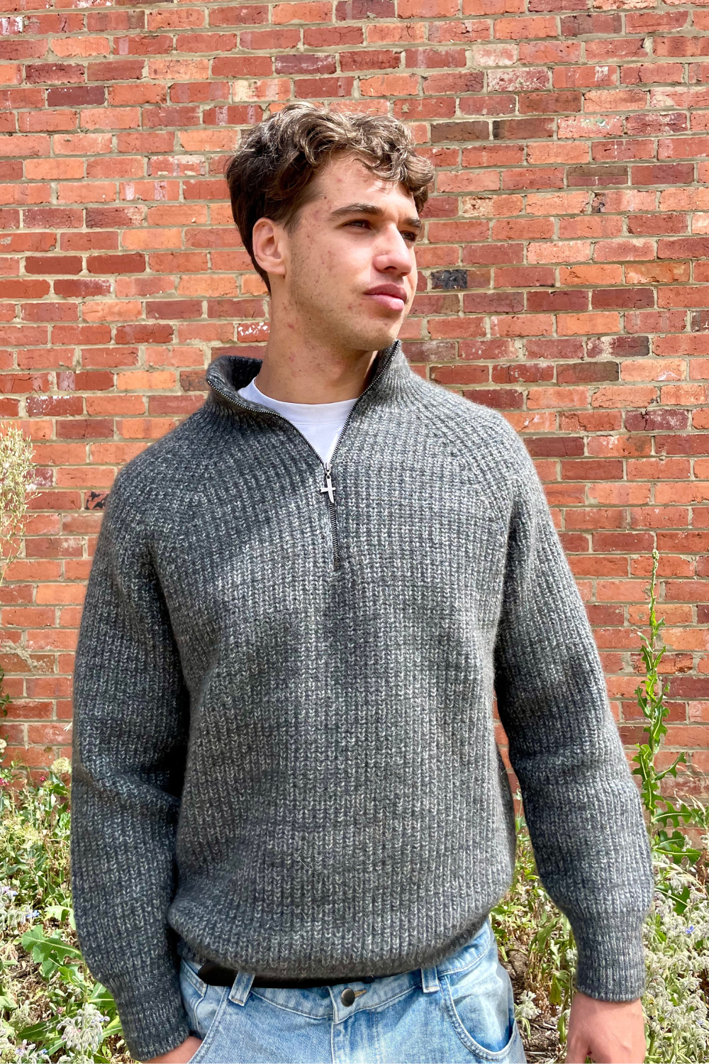 Kenzie Zip Sweater - Shadow / Bluestone - Unisex