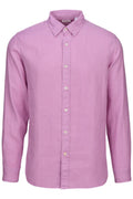 Amalfi Linen Shirt - Orchid