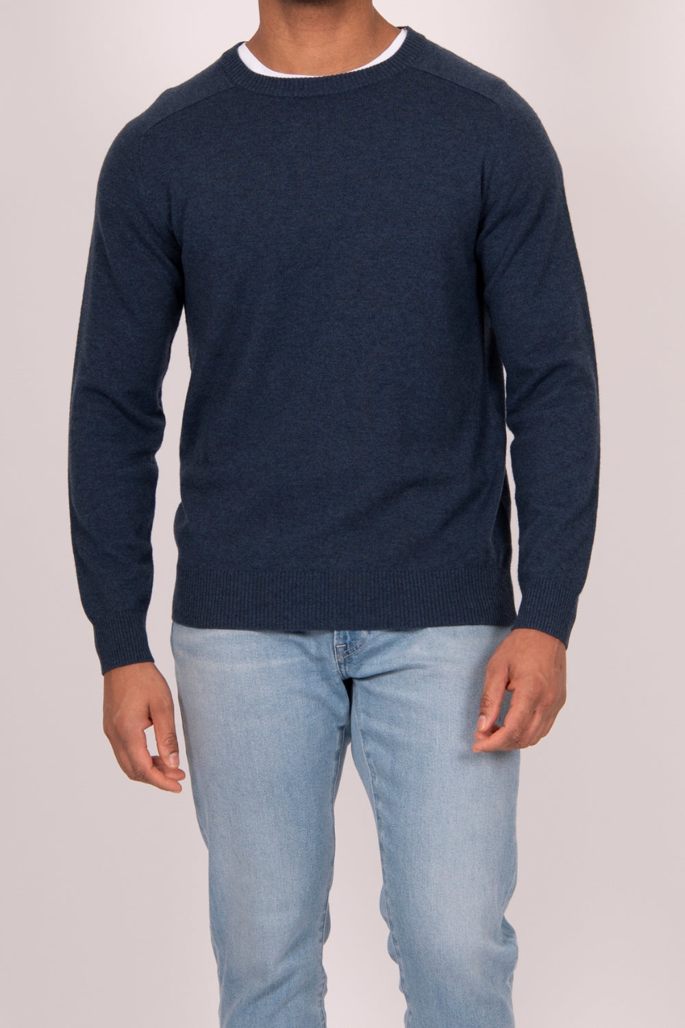 Saddle Shoulder Crew - Navy
