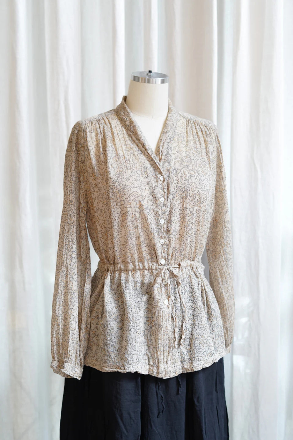 Pearl Blouse - Ginza Print