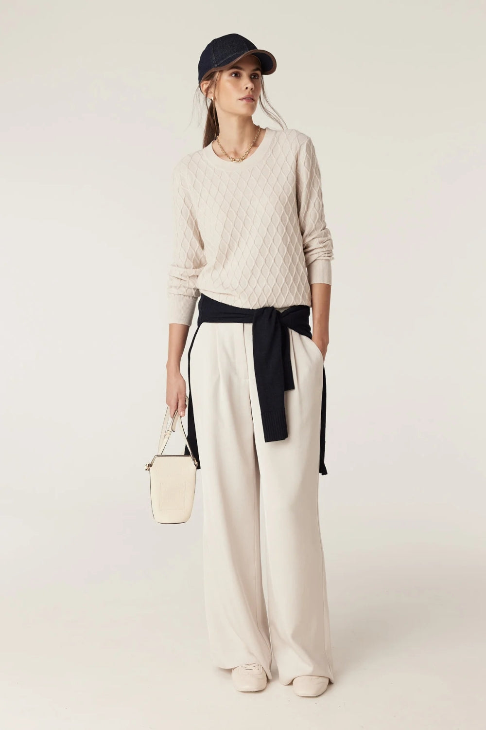 The Hampden Merino Jumper - Antique White