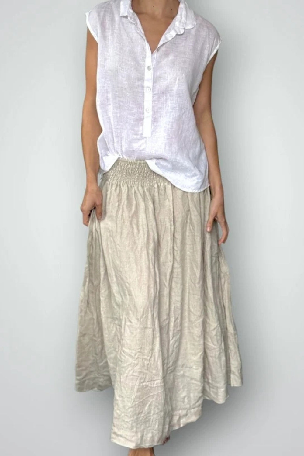 Lulu Linen Skirt - Multiple Colours