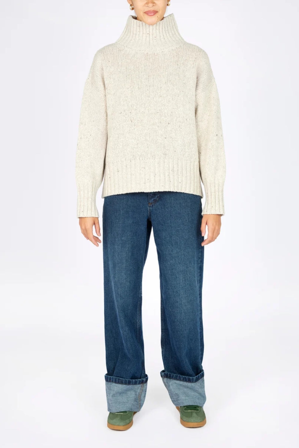 The Paige Polo Neck - Chalk