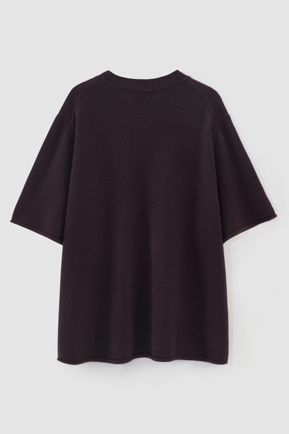 Wool Cashmere Super Big T - Merlot
