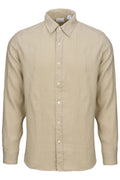 Amalfi Linen Shirt - Sand Dune