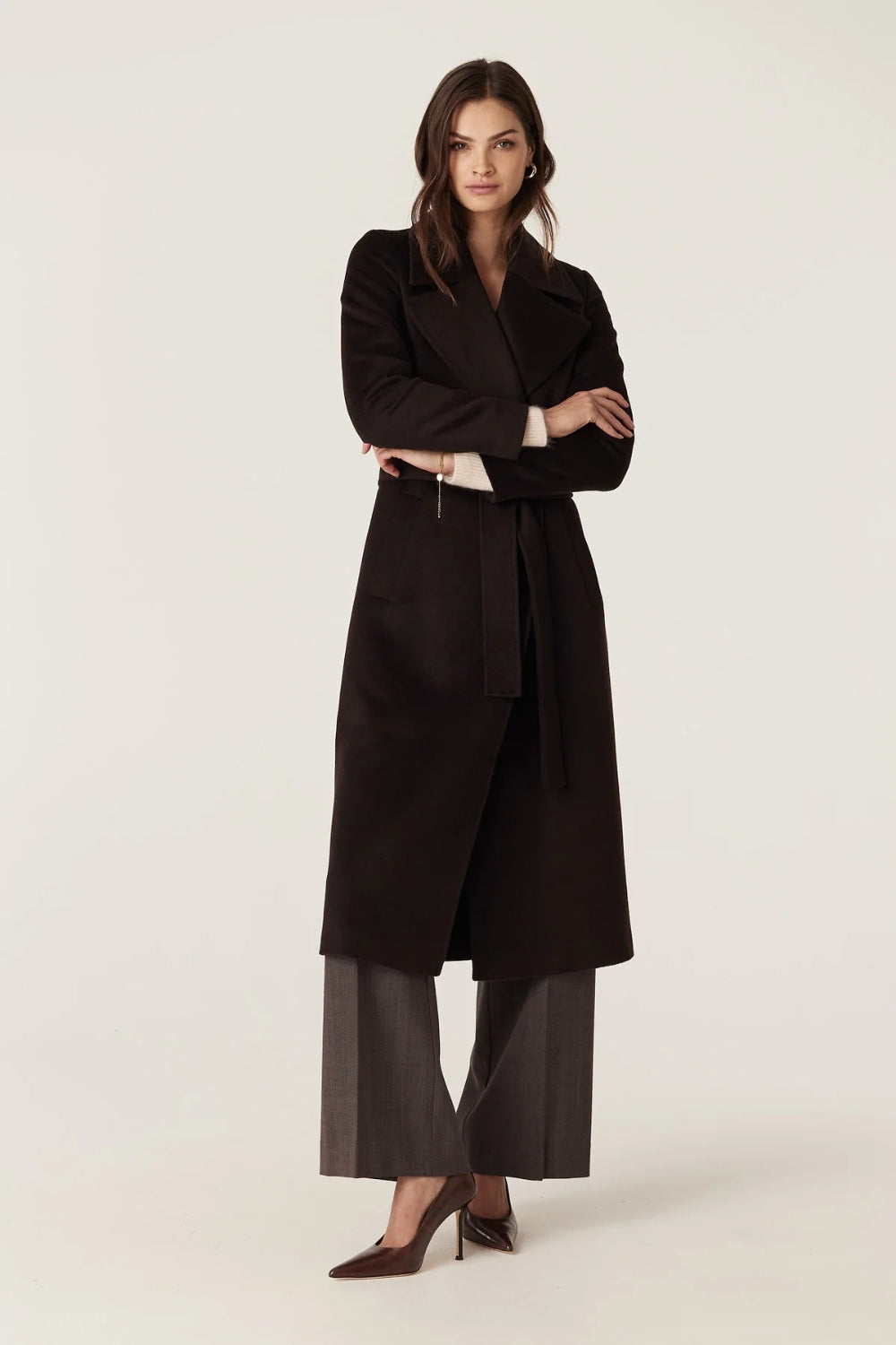 Evans Wool Coat - Espresso