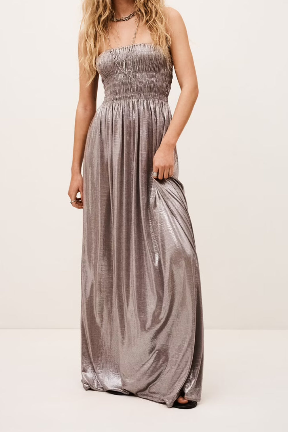 Isabella Maxi Dress - Silver Grey