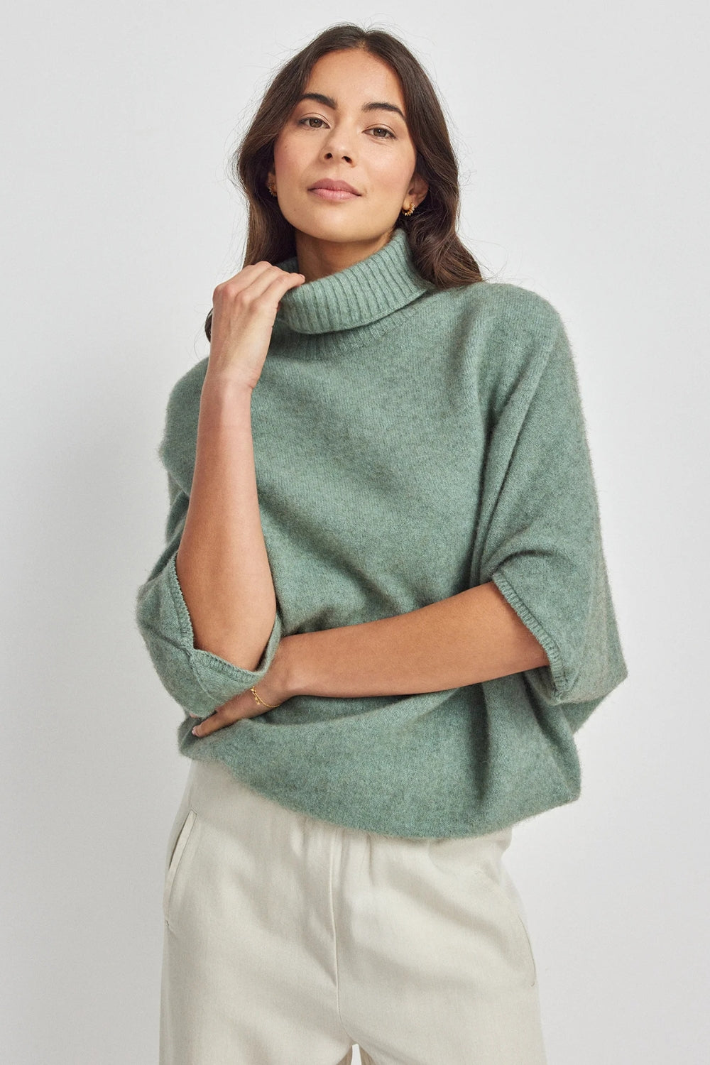 Air Cape Sweater - Eggshell