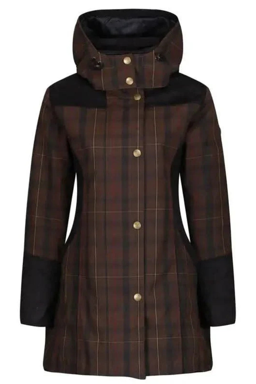 Odette Waterproof Coat - Brown Check