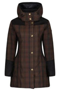 Odette Waterproof Coat - Brown Check