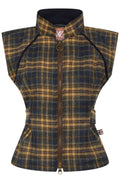 Burghley Zipped Gilet -  Navy Check
