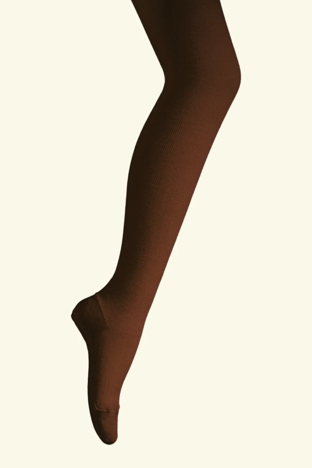 Women's Merino Wool Textured Knit Tights - Mocha