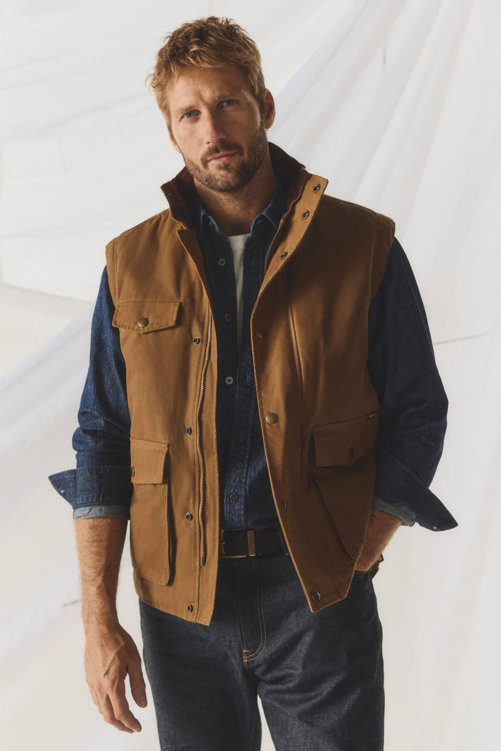 Men's Special Edition Vintage Wax Jumbuck Vest - Sandstone