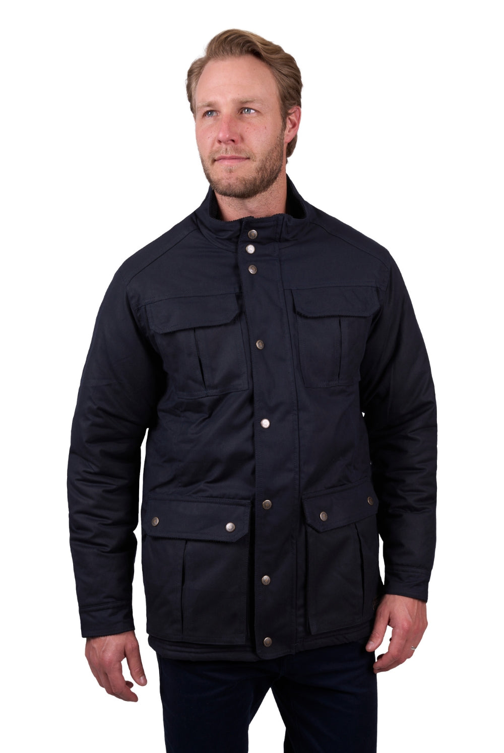 Men's Tarcutta Waxed Cotton Jacket - Navy