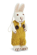 Gry & Sif Small White Bunny with Ochre Pants